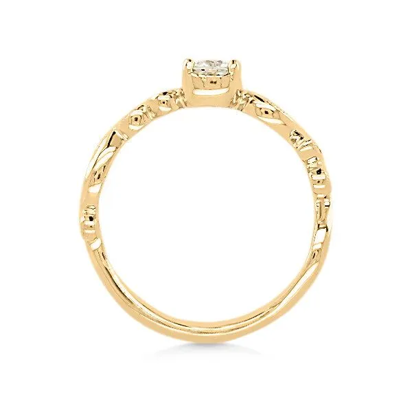 14K FoF Diamond Filigree Engagement Ring – GM Image 2 Goldmart Jewelers Redding, CA