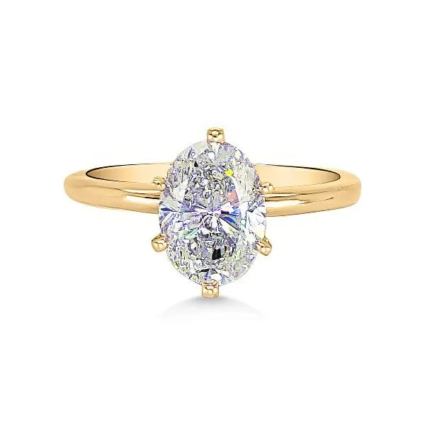 14K FoF Diamond Solitaire Engmt. Ring by Facets of Fire Goldmart Jewelers Redding, CA