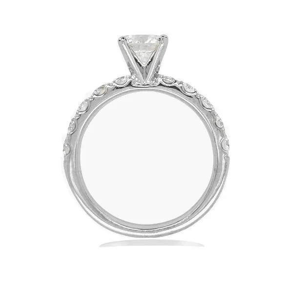 14K FoF Diamond Modern Engagement Ring by Costar Image 2 Goldmart Jewelers Redding, CA