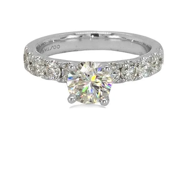 14K FoF Diamond Modern Engagement Ring by Costar Goldmart Jewelers Redding, CA