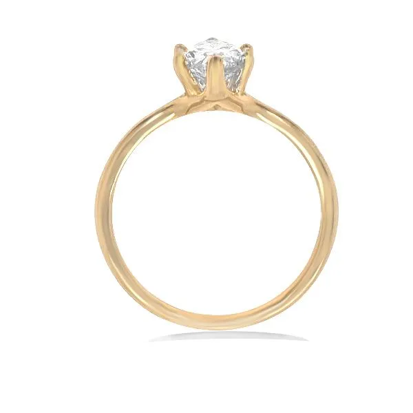14K Marquise Diamond Solitaire Engagement Ring - GM Image 2 Goldmart Jewelers Redding, CA