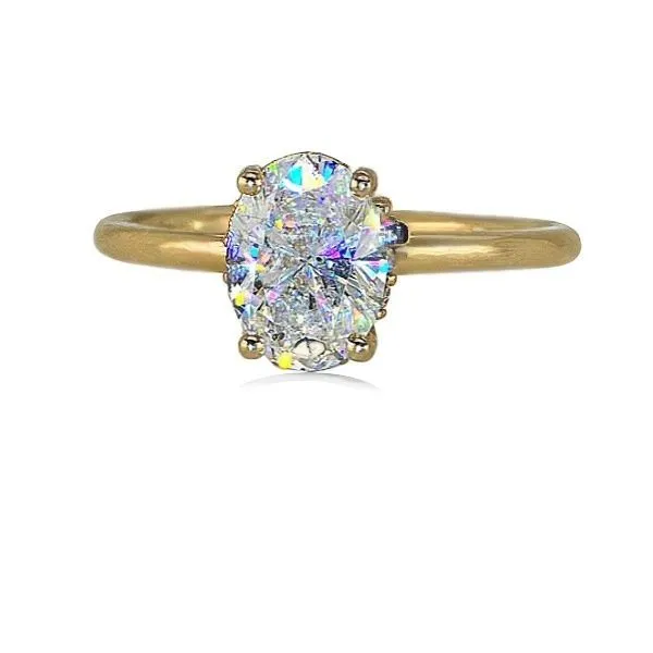 14K FoF Diamond Engagement Ring – Goldmart Signature Goldmart Jewelers Redding, CA