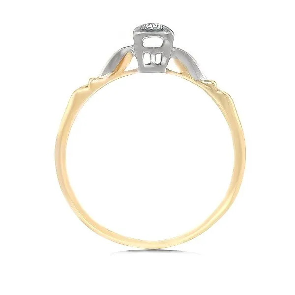 14K Diamond Solitaire Engagement Ring - Estate Image 2 Goldmart Jewelers Redding, CA