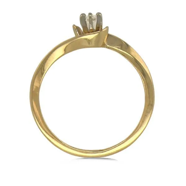 ESTATE – 14K Diamond Solitaire Engmt. Ring - Estate Image 2 Goldmart Jewelers Redding, CA