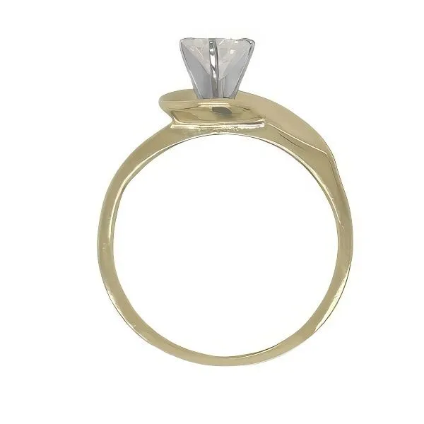 14K Solitaire Diamond Engagement Ring - Estate Image 3 Goldmart Jewelers Redding, CA