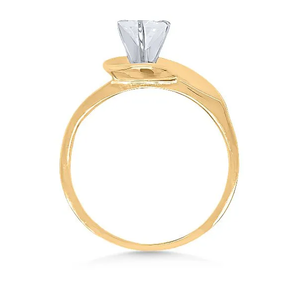 14K Solitaire Diamond Engagement Ring - Estate Image 4 Goldmart Jewelers Redding, CA