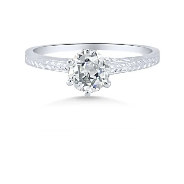 18K Diamond Solitaire Engagement Ring - Estate Goldmart Jewelers Redding, CA