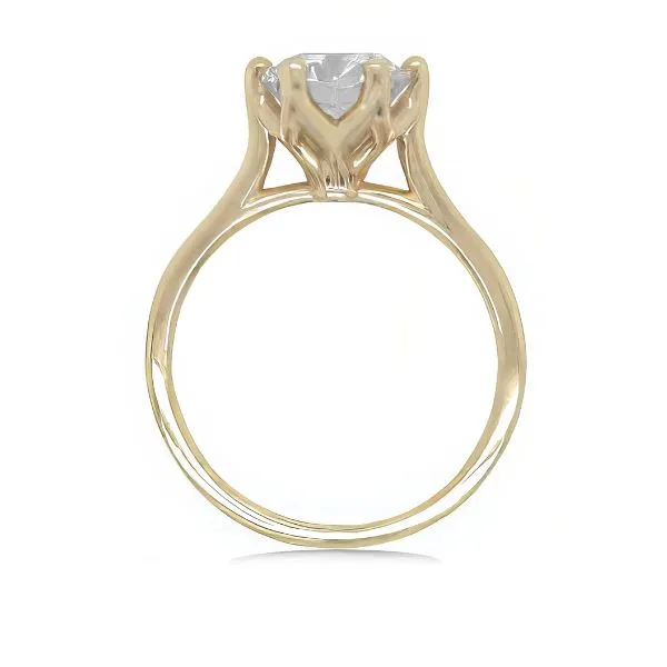14K Diamond Solitaire Engagement Ring – GM Signature Image 2 Goldmart Jewelers Redding, CA