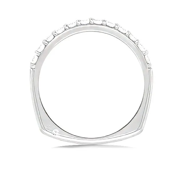 18K Diamond Wedding Band by A.Jaffe Image 2 Goldmart Jewelers Redding, CA