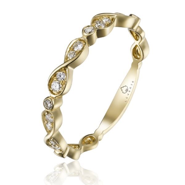 14K Stackable Band by Luvente Goldmart Jewelers Redding, CA
