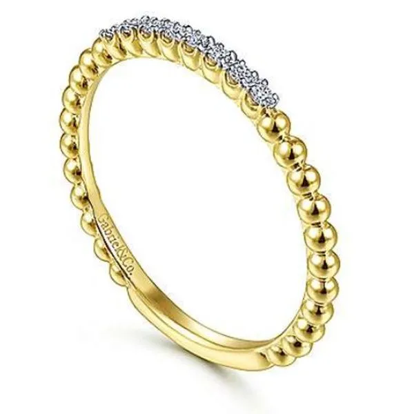14K Stackable Bujukan Bead Band by Gabriel Goldmart Jewelers Redding, CA
