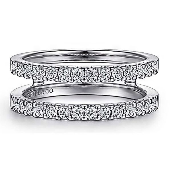 Enhance your solitaire with 14K ring guard by Gabriel Goldmart Jewelers Redding, CA