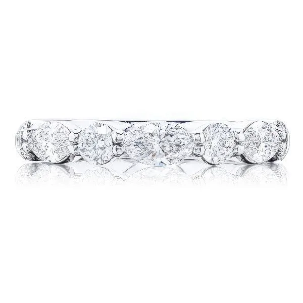 Platinum Half Anniversary Band by JB Star Goldmart Jewelers Redding, CA