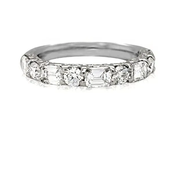 Platinum Half Anniversary Band by JB Star Goldmart Jewelers Redding, CA