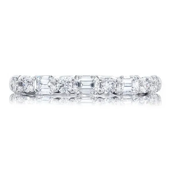 Platinum Half Anniversary Band by JB Star Goldmart Jewelers Redding, CA