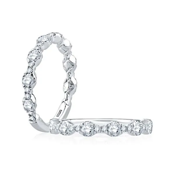 18K Diamond Wedding Band by A.Jaffe Goldmart Jewelers Redding, CA