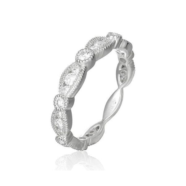 14K Diamond Stackable Band by Luvente Goldmart Jewelers Redding, CA