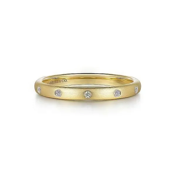 14K Diamond Stackable Band by Gabriel & Co. Goldmart Jewelers Redding, CA