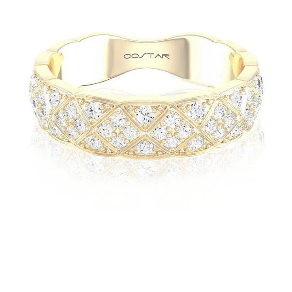 14K Diamond Geometric Band by Costar Goldmart Jewelers Redding, CA