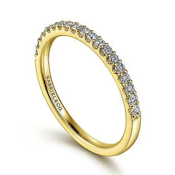 14K Diamond Anniversary Band by Gabriel & Co. Goldmart Jewelers Redding, CA