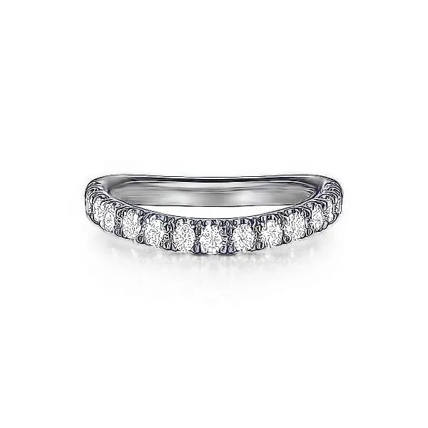 14K Diamond Chevron Band by Gabriel & Co. Goldmart Jewelers Redding, CA