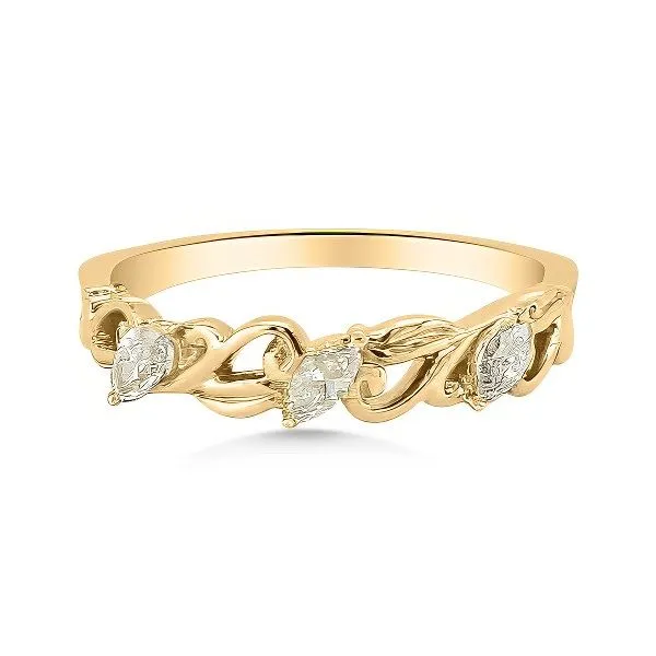 14K Marquise Diamond Band – Goldmart Signature Goldmart Jewelers Redding, CA