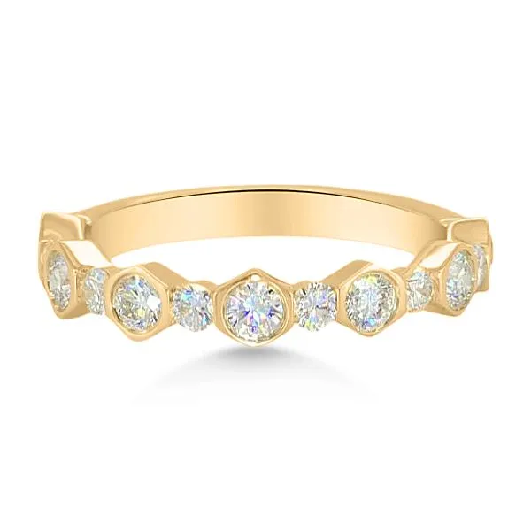 14K FoF Asymmetrical Diamond Band by Facets of Fire Goldmart Jewelers Redding, CA