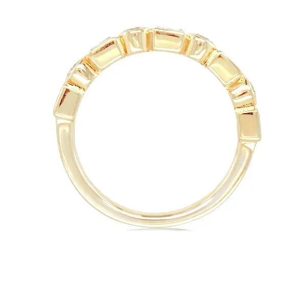 14K Diamond Geometric Band by Facets of Fire Image 2 Goldmart Jewelers Redding, CA
