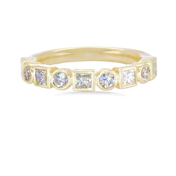 14K Diamond Geometric Band by Facets of Fire Goldmart Jewelers Redding, CA