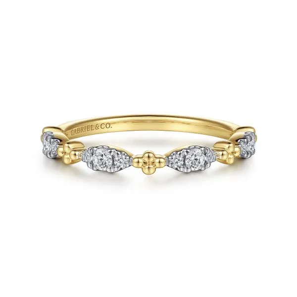 14K Diamond Marquise Bujukan Stackable Band by Gabriel Goldmart Jewelers Redding, CA