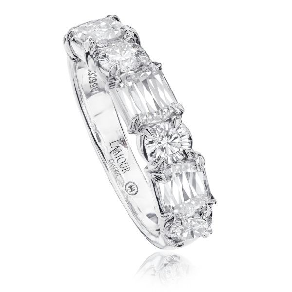 14K Crisscut Half Anniversary Band by Christopher Designs Goldmart Jewelers Redding, CA