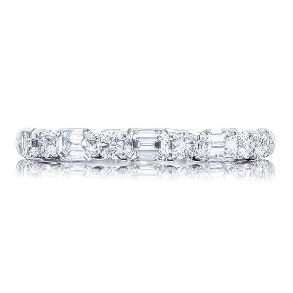 Platinum Half Anniversary Band by JB Star Goldmart Jewelers Redding, CA