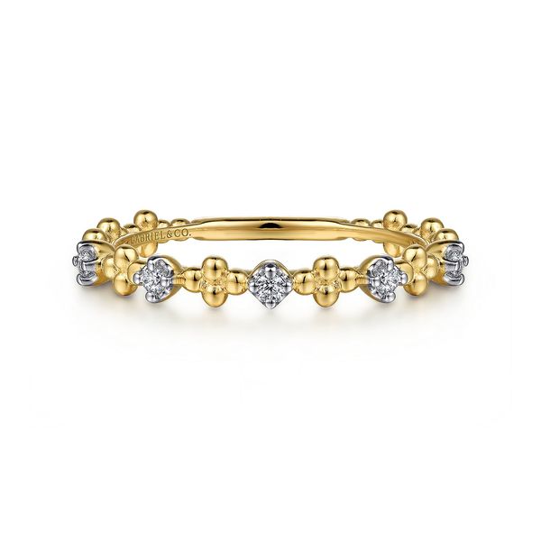 14K Yellow Gold Diamond Bujukan Station Band Goldmart Jewelers Redding, CA
