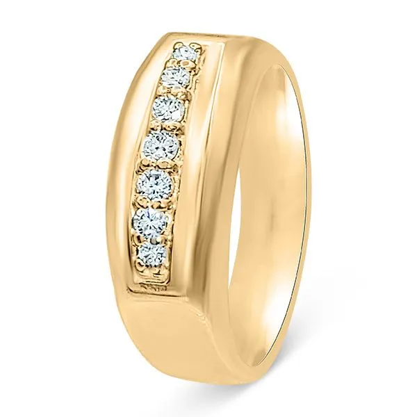 Bold/Beautiful, Retro Era, 14K Surface Prong Band (Estate) Goldmart Jewelers Redding, CA