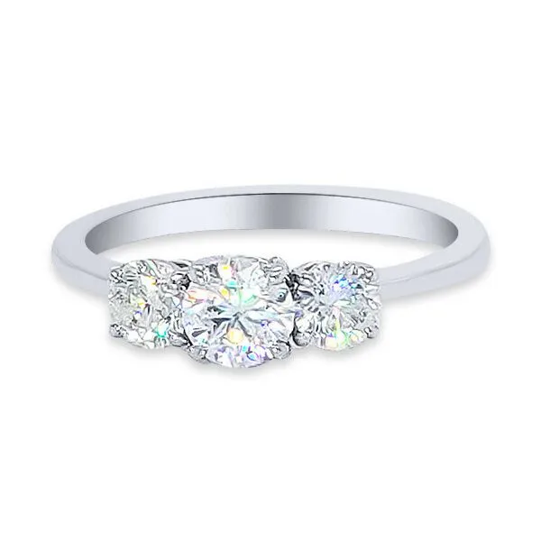 14K FoF three Diamond Anniv. Ring by Facets of Fire Goldmart Jewelers Redding, CA