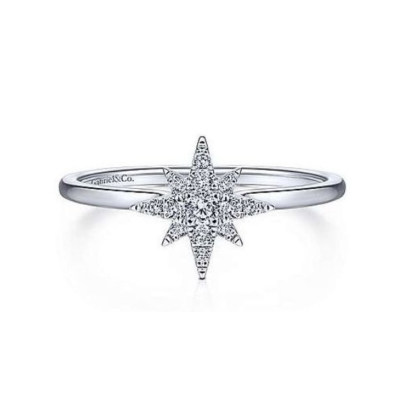 14K Starburst Fashion Ring by Gabriel Goldmart Jewelers Redding, CA