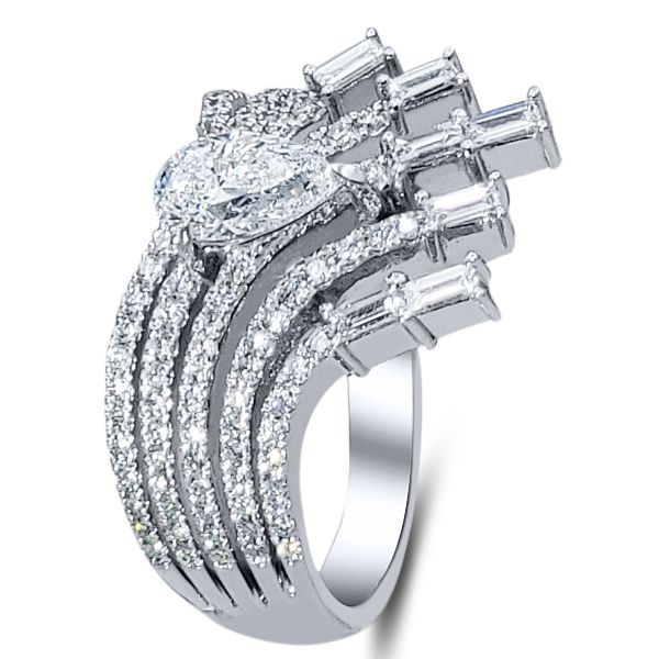 Bejeweled 18K Free Form Fashion Ring by Luvente Goldmart Jewelers Redding, CA