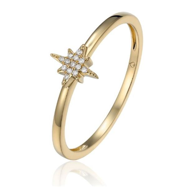14K Star Stackable Band by Luvente Goldmart Jewelers Redding, CA