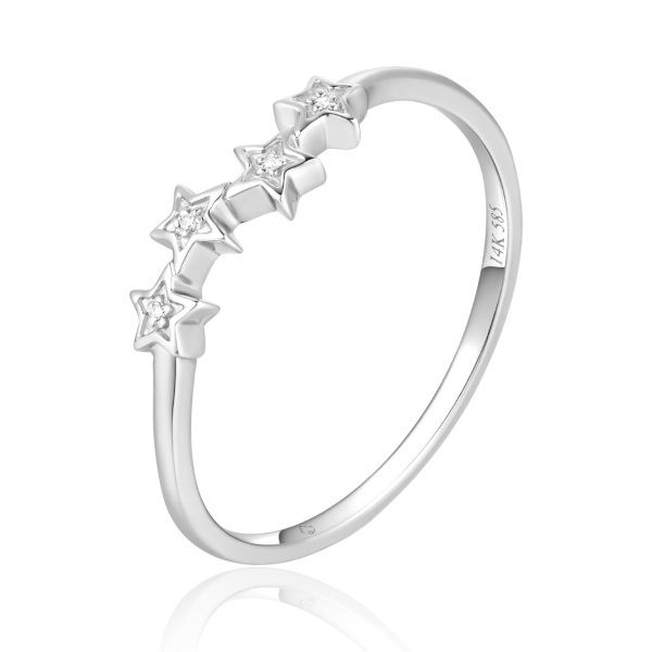 14K 4 Star Band by Luvente Goldmart Jewelers Redding, CA