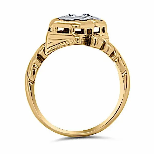 14K Vintage Diamond Fashion Ring (Estate) Goldmart Jewelers Redding, CA