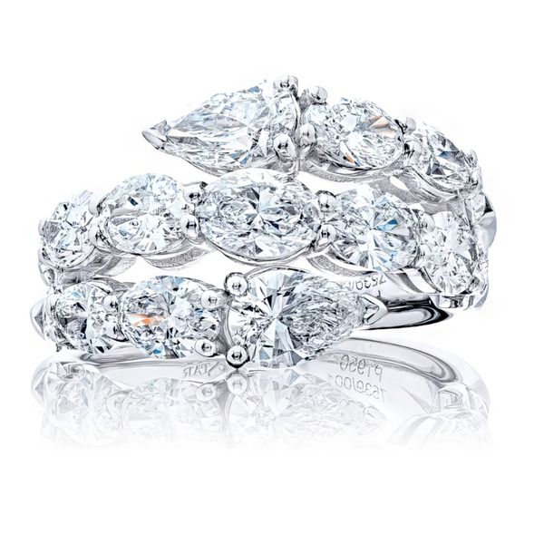 Platinum Diamond Bypass Ring by JB Star Goldmart Jewelers Redding, CA
