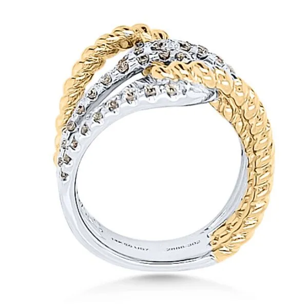 14K Diamond Free Form Ring by GM Signature Collection Image 2 Goldmart Jewelers Redding, CA