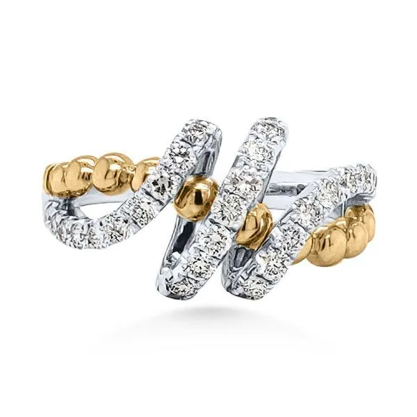 14K Spiral Diamond Ring - GM Signature Collection Goldmart Jewelers Redding, CA