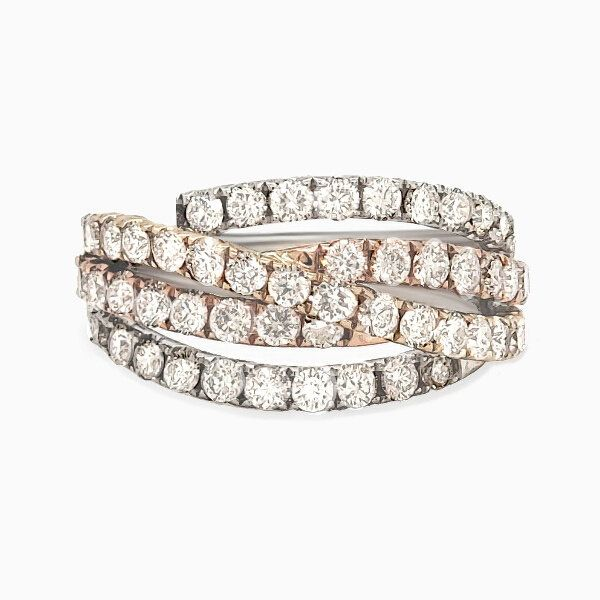 14K Diamond Bypass Ring - GM Signature Collection Goldmart Jewelers Redding, CA