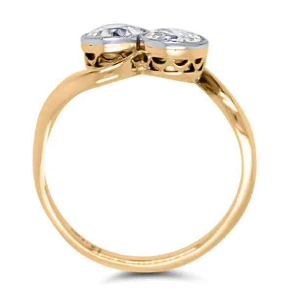 18K Edwardian European cut Diamond Ring - Estate Image 2 Goldmart Jewelers Redding, CA