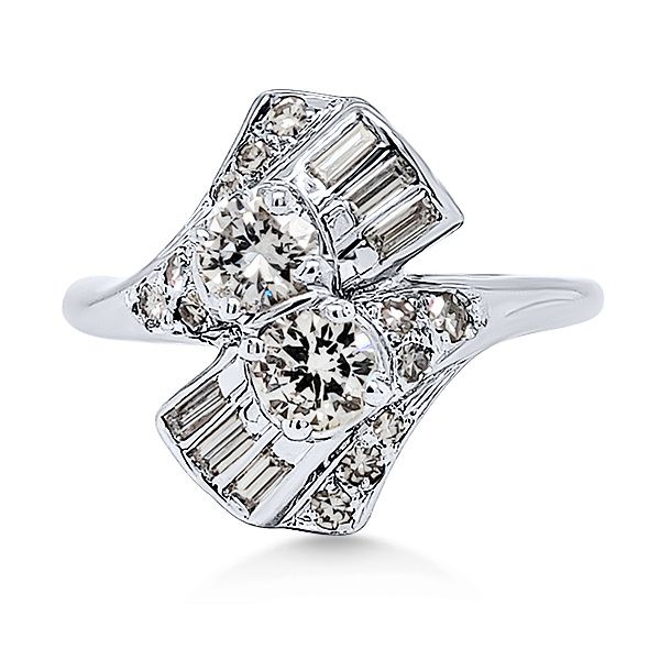 18K Diamond Bypass Fashion Ring (Estate) Goldmart Jewelers Redding, CA