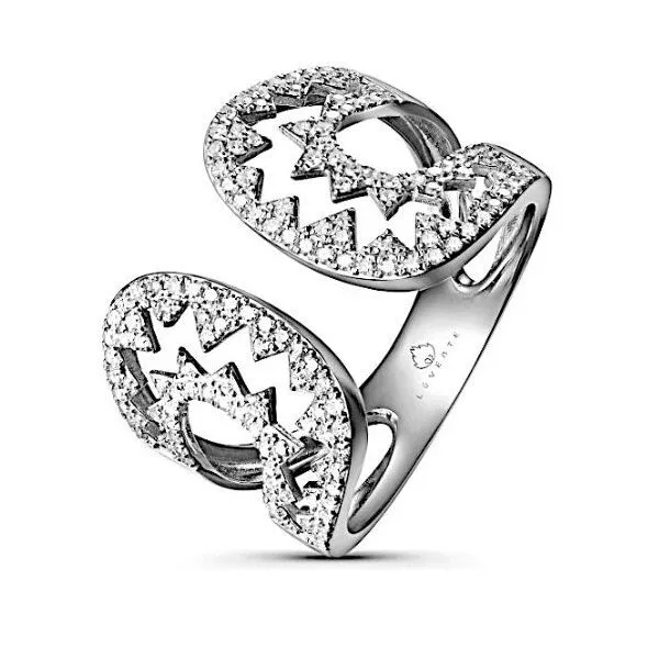 14K Free Form Diamond Ring by Luvente Goldmart Jewelers Redding, CA