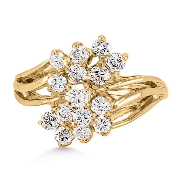 14K Diamond Fashion Ring - Estate Goldmart Jewelers Redding, CA