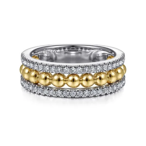 14K Bujukan Diamond Wide Band Fashion Ring by Gabriel Goldmart Jewelers Redding, CA