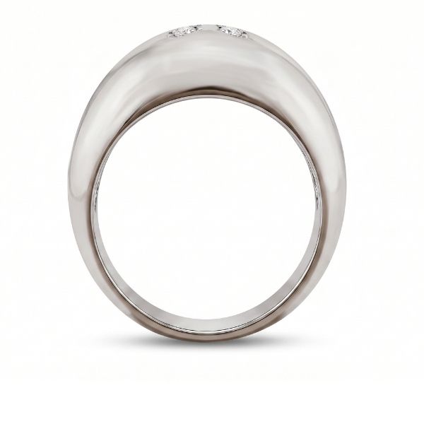 18K White Gold Estate Bulgari Fashion Ring Image 2 Goldmart Jewelers Redding, CA